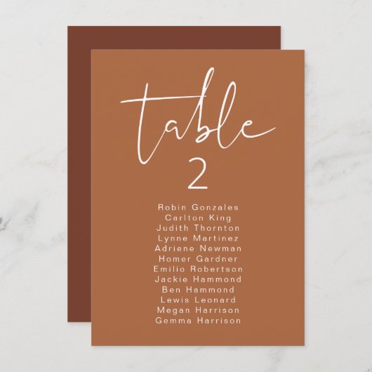 CORIANDER縦型ボモダンホ台座席用カード 招待状 (正面/裏面)