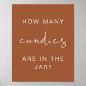 CORIANDER Bohoキャンディーズ赤ちゃんシャワーゲームの数 ポスター (正面)