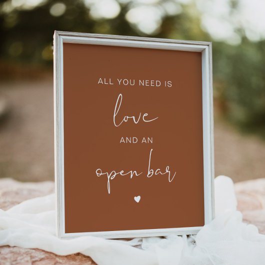 CORIANDER Boho必要なのは愛とオープンバー ポスター