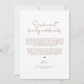 CORIANDER Boho Photo'結婚s Thank You招待状 招待状 (裏面)