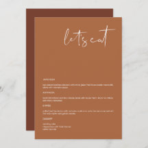 CORIANDER Boho Terracotta 5x7"レッツメニュ食べー