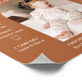 CORIANDER Terracotta写真1年目のマイルストーン ポスター (角)