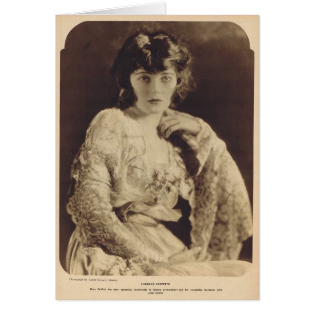 Corinneグリフィスの1921年のヴィンテージのポートレート (正面)
