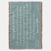 Corinthians、愛は忍耐強いです(名前及び日付を加えて下さい) スローブランケット (正面縦)