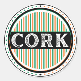 Cork City Pride Emblem – Irish Identity ラウンドシール