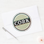 Cork City Pride Emblem – Irish Identity ラウンドシール (封筒)