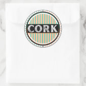 Cork City Pride Emblem – Irish Identity ラウンドシール (バッグ)