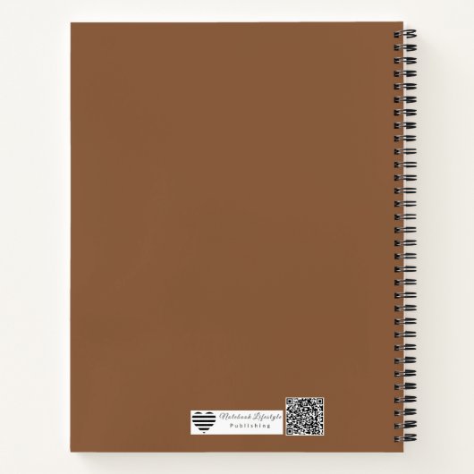 Cork Stamp Impression | Organic Geometric Seal ノートブック (裏面)