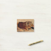 Corkboardの一見のモルモット ポストイット (デスク上)