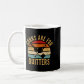 Corks Are For Quitters Funny Wine Lover コーヒーマグカップ (左)