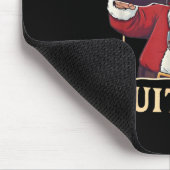 Corks Are For Quitters Retro Santa Claus Drinking マウスパッド (コーナー)