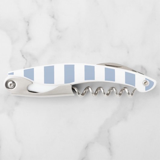 Corkscrew Bottle Opener Blue & White Stripe ソムリエナイフ (正面)
