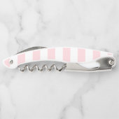 Corkscrew Bottle Opener Pink & White Stripe ソムリエナイフ (裏面)