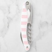 Corkscrew Bottle Opener Pink & White Stripe ソムリエナイフ (裏面)