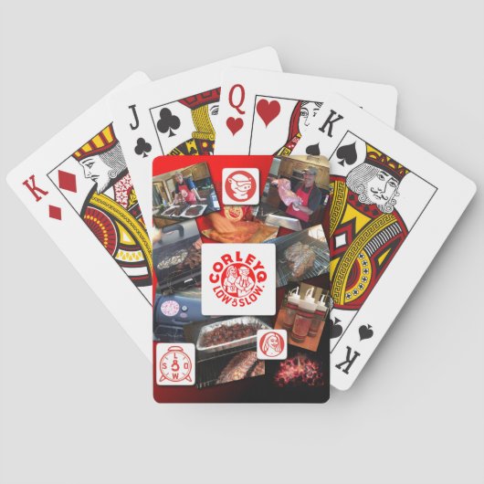 CorleyQ写真遊コラージュ付き自転車のカード。 トランプ (裏面)