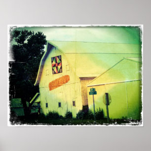 Corn Barn Grunge ポスター