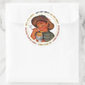 CORN BOY by Jeff Willis Art ラウンドシール (バッグ)