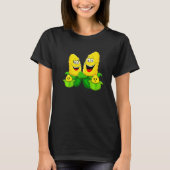 Corn Family Vegetable Vegetarian Vegan Farming   Tシャツ (正面)
