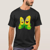 Corn Family Vegetable Vegetarian Vegan Farming   Tシャツ (正面)