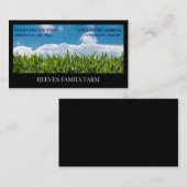 Corn Farmer Wheat Agricultural Business Cards 名刺 (正面/裏面)