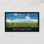 Corn Farmer Wheat Agricultural Business Cards 名刺 (正面)