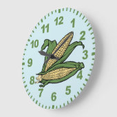Corn Kitchen Wall Clock ラージ壁時計 (傾斜)
