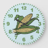 Corn Kitchen Wall Clock ラージ壁時計 (正面)