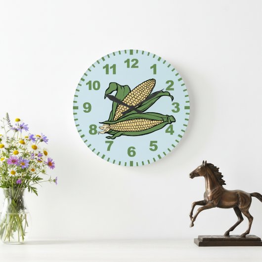 Corn Kitchen Wall Clock ラージ壁時計