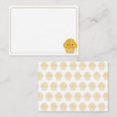 Corn Muffin Cute Drawing Blank Bordered ノートカード (正面/裏面)