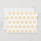 Corn Muffin Cute Drawing Lined Monogram ノートカード (裏面)