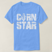 Corn Star Distressed Corn Farmers Farming  Tシャツ (デザイン正面)
