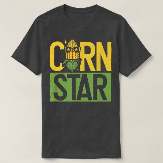 Corn Star Funny Farmer Farming Lover  Tシャツ (デザイン正面)