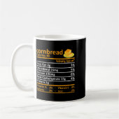 Cornbread Nutrition Food Thanksgiving Costume Chri コーヒーマグカップ (左)