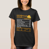 Cornbread Nutrition Food Thanksgiving Costume Chri Tシャツ (正面)
