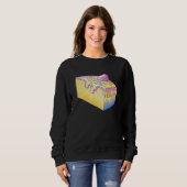 Cornbread Vaporwave Retrowave Aesthetic スウェットシャツ (正面フル)