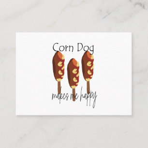 Corndogは私を幸せなファーストフードにする 名刺