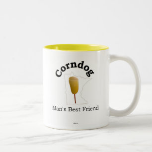 Corndog: 人で親友(ミネソタ) ツートーンマグカップ