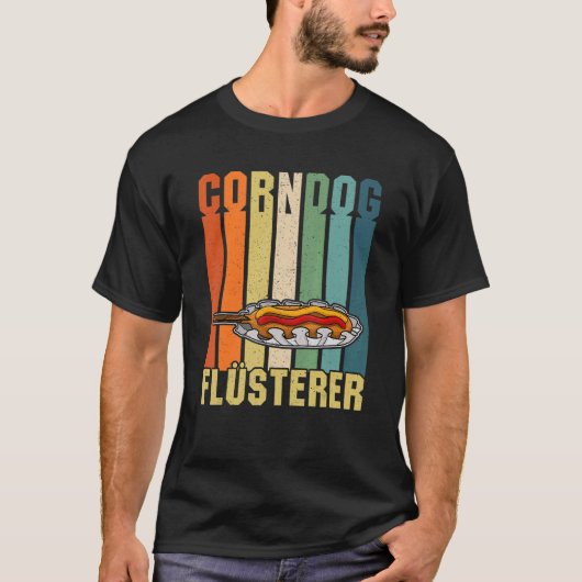 Corndog American Cuisine Takeaway Food Us Fast Hog Tシャツ (正面)