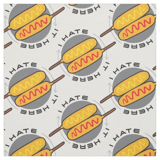 Corndog I Hate Fabric ファブリック (見本)