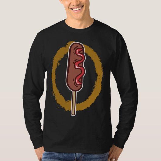 Corndogs Hotdog On A Stick Delicious Hotdog Sandwi Tシャツ (正面)