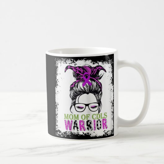 cornelia de lange症候群の子どもがいる母親 コーヒーマグカップ (右)