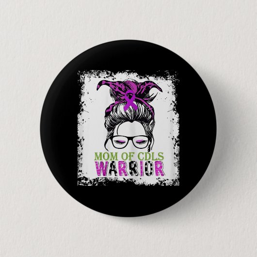 cornelia de lange症候群の子どもがいる母親 缶バッジ (正面)