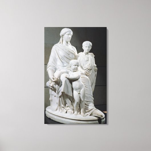 Cornelia, Mother of the Two Gracchi Brothers キャンバスプリント (正面)