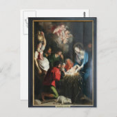 Cornelis de Vos – イエスの誕生 ポストカード (正面/裏面)
