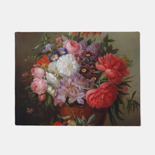 Cornelis Johannes van Hulsteijn花瓶 ドアマット (正面)
