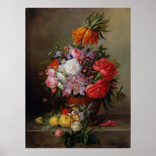 Cornelis Johannes van Hulsteijn花瓶 ポスター (正面)