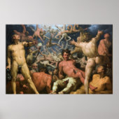 Cornelis van Haarlem - The Titans Canvの秋 ポスター (正面)