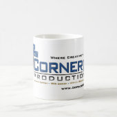 Corner10生産のマグ(白い) コーヒーマグカップ (中央)