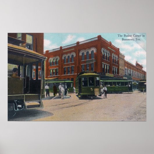 CornerBeaumontの忙し表示， TX ポスター (正面)