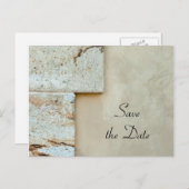 Cornerstones結婚式の日付の発表を保存 案内ポストカード (正面/裏面)